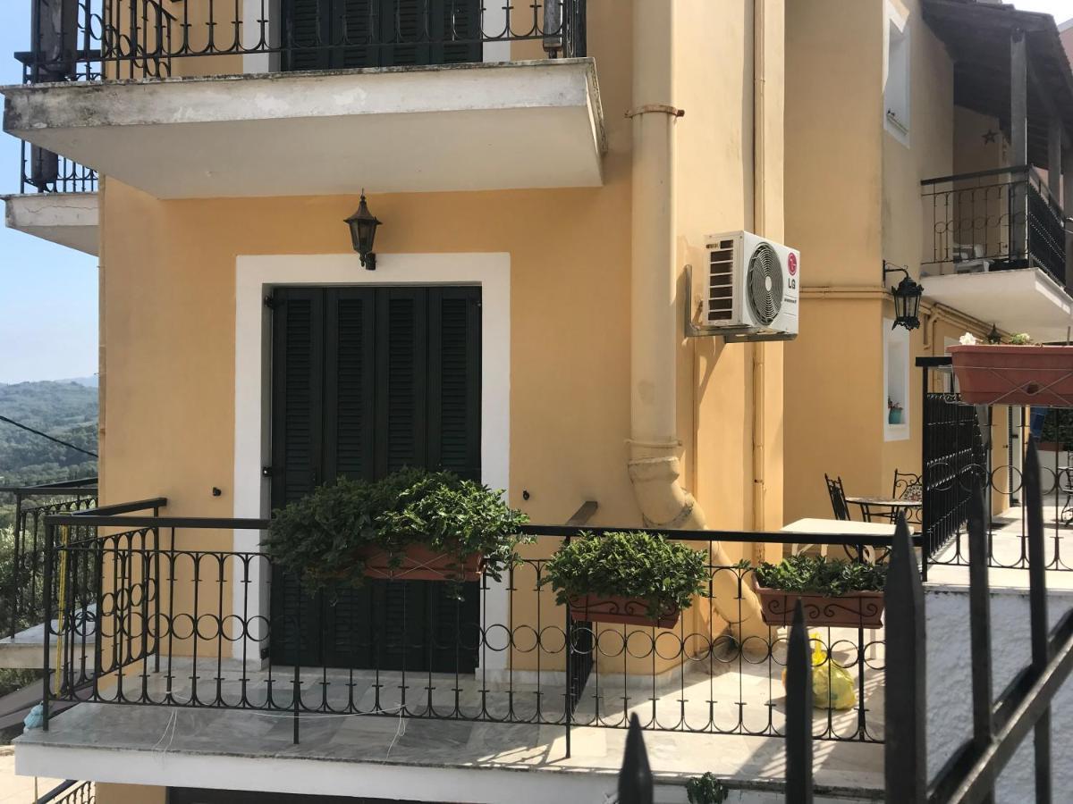 Schoenes Familienappartement In Pelekas, Corfu Mit Meerblick Exterior photo